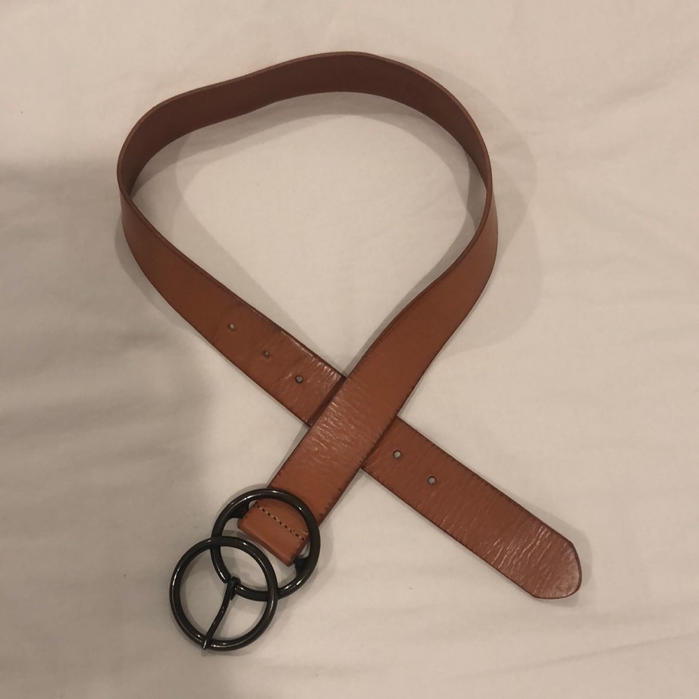Brown leather belt, urban outfitters